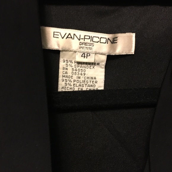 Evan Picone Black Dress - Picture 2 of 3